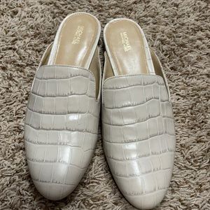 Michael kors Natasha mules ivory croc leather